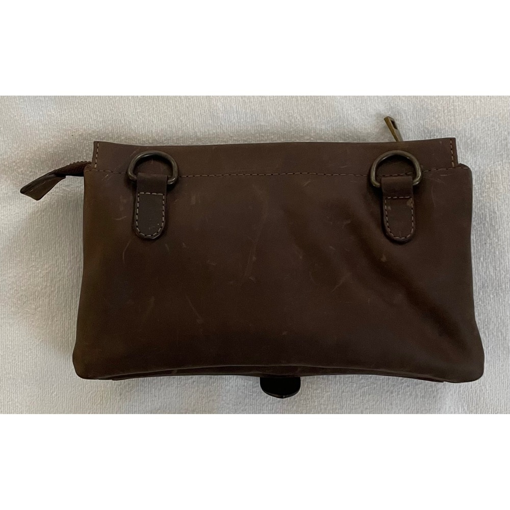 Oaxum La Talabarteria Brown Distressed Leather Crossbody Bag Rustic Travel Boho‎ - Picture 14 of 16